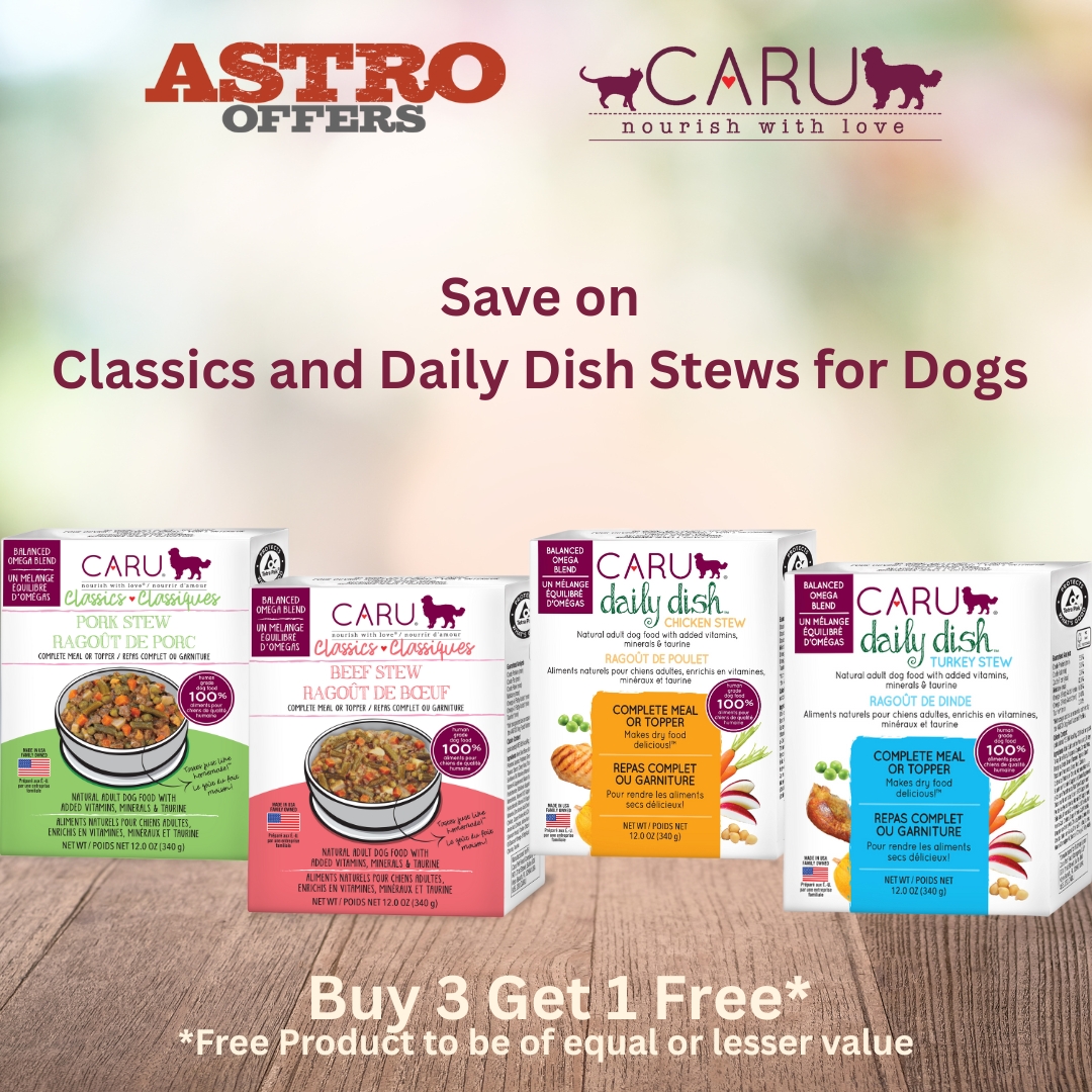 Caru's Dog Stews are made with 100% human-grade ingredients prepared in small batches in the USA!