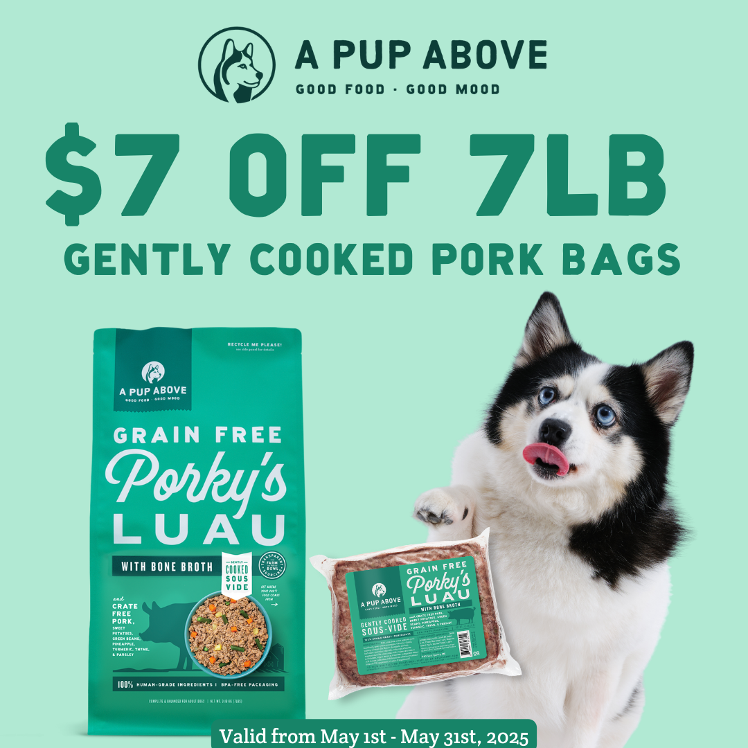 A Pup Above | $7.00 OFF 7lb Gently Cooked Pork