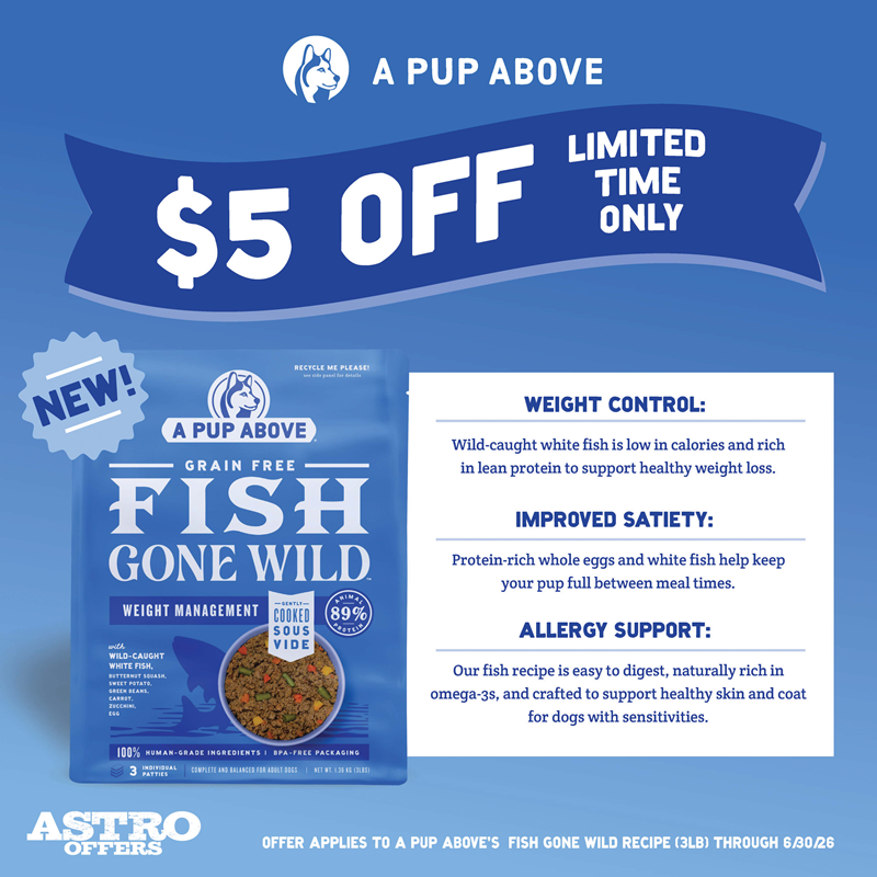 A 100% human-grade recipe designed for healthy weight, fuller bellies, and happy, itch-free pups!