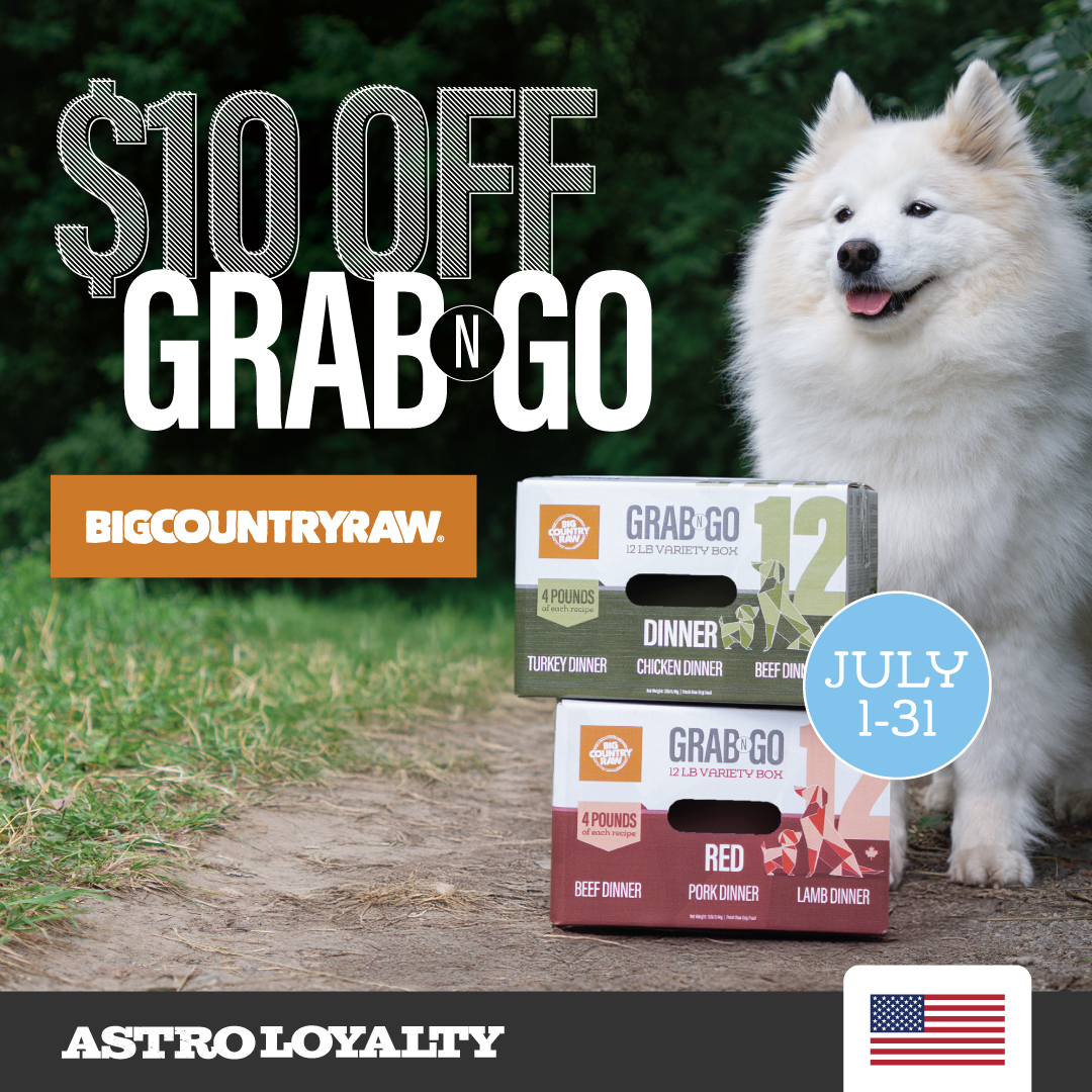 Grab N Go Dinner & Red Deal featuring 3 unique raw recipes, a great way to get variety in your dog's diet! Complete canine nutrition makes meal planning easy for dogs and puppies alike!