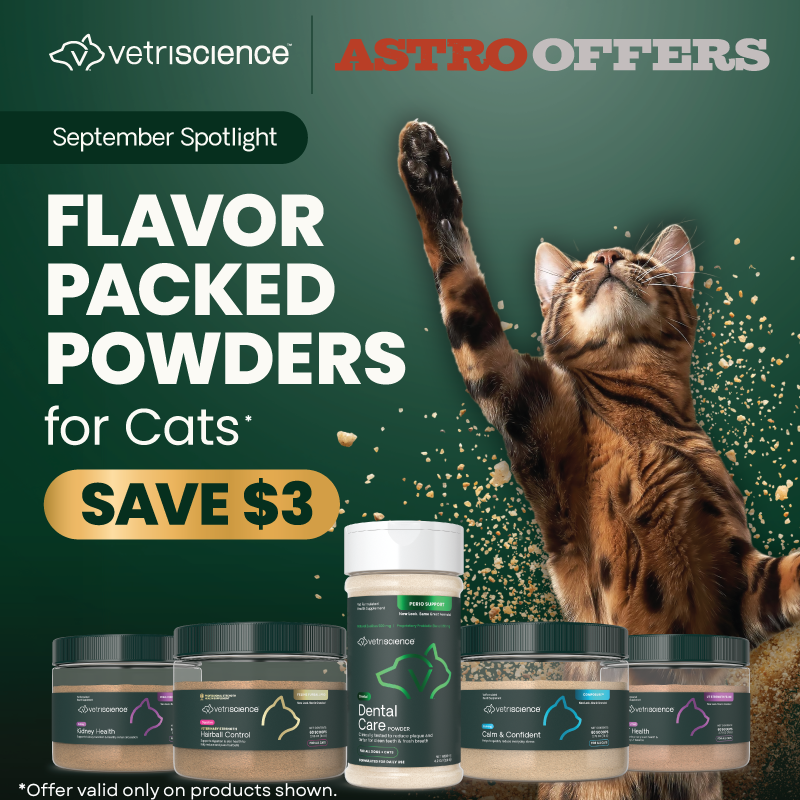 Dental Powder - Natural zeolites are a key ingredient in supporting healthy dental hygiene!
Support Cat specific health needs with these DELICIOUS Chicken & Cheese flavored granules! 