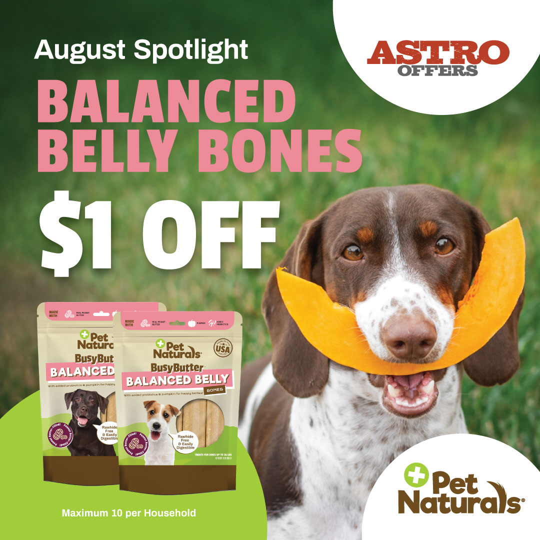 BusyButter Balanced Belly Bones make it easy! These, mess-free delicious peanut butter chew bones are made with dog-friendly peanut butter, pumpkin, and added probiotics to offer amazing benefits!