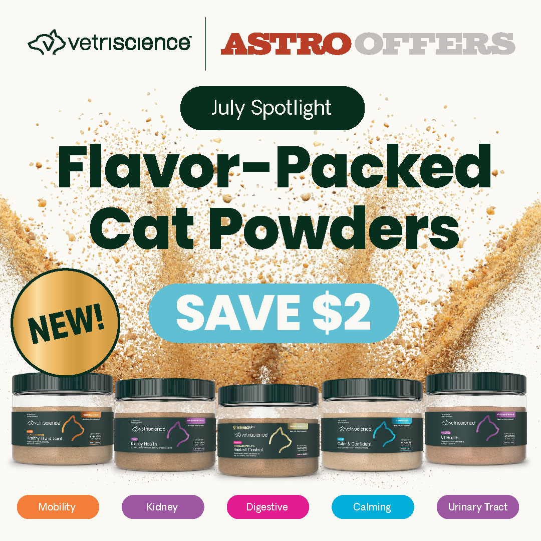 VetriScience Veterinarian formulated, Chicken & Cheese flavor-packed granular powders support Cat Health! 83% Palatability ranking & 100% Satisfaction Guarantee - Scoop included for easy giving!