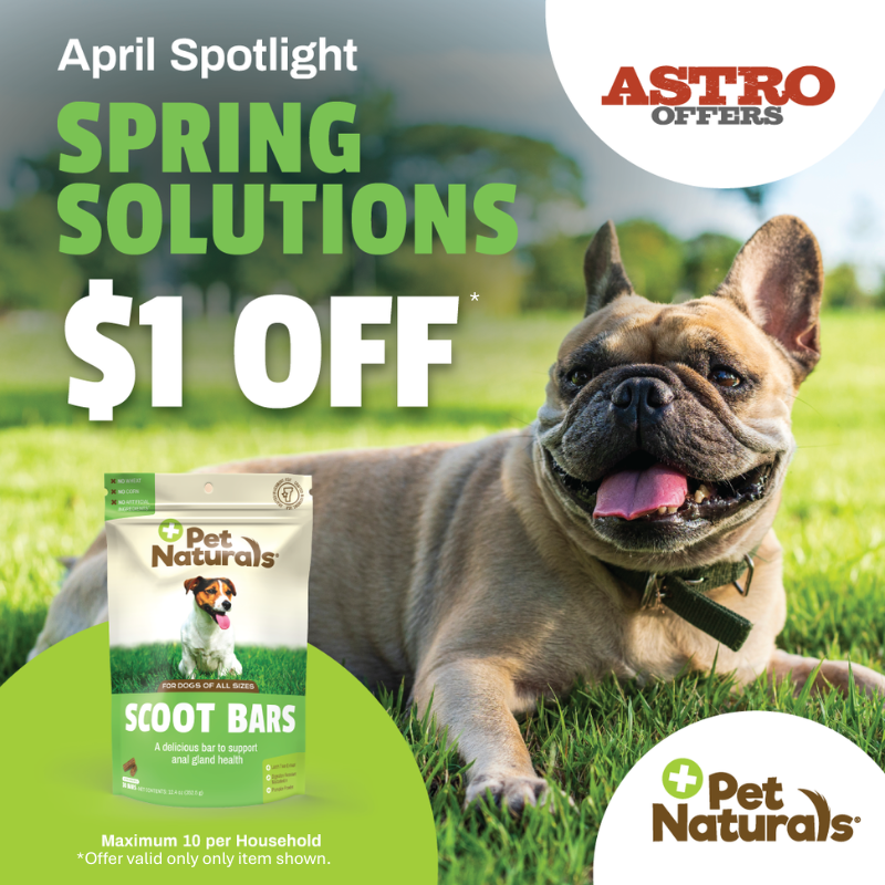 Scoot Bars contain three sources of fiber, including pumpkin and larch tree extract to help relieve discomfort or irritation that leads to scooting. 