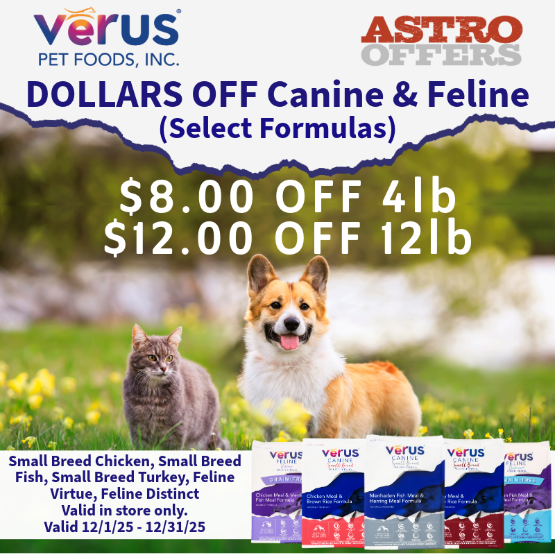 VeRUS l Dollars OFF 4lb & 12lb Select Formulas