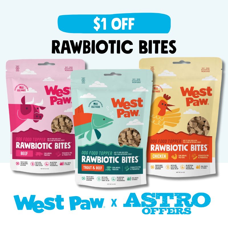 West Paw | $1.00 OFF Rawbiotic Bites