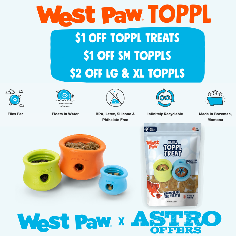 USA-made products from high-quality, eco-friendly, safe materials. Treats are responsibly made with healthy, clean ingredients. Zogoflex & Seaflex toys are recyclable, non-toxic & dishwasher safe.