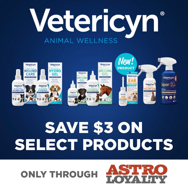 Clean. Treat. Heal. Whether it's helping heal or soothe, Vetericyn is leading the way in at-home animal care. Now is the time to save big on award winning Vetericyn Animal Wellness products. 