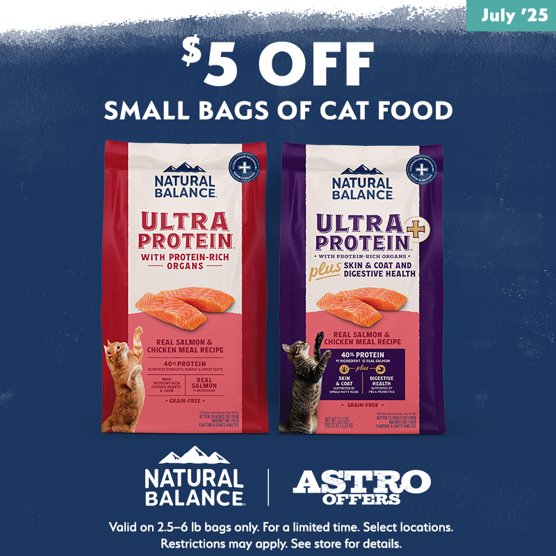 Natural Balance | $5.00 OFF Small Bags of Dry Cat Food 