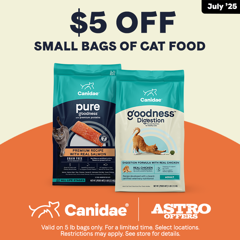 Canidae | $5.00 OFF Small Bags of Dry Cat Food 