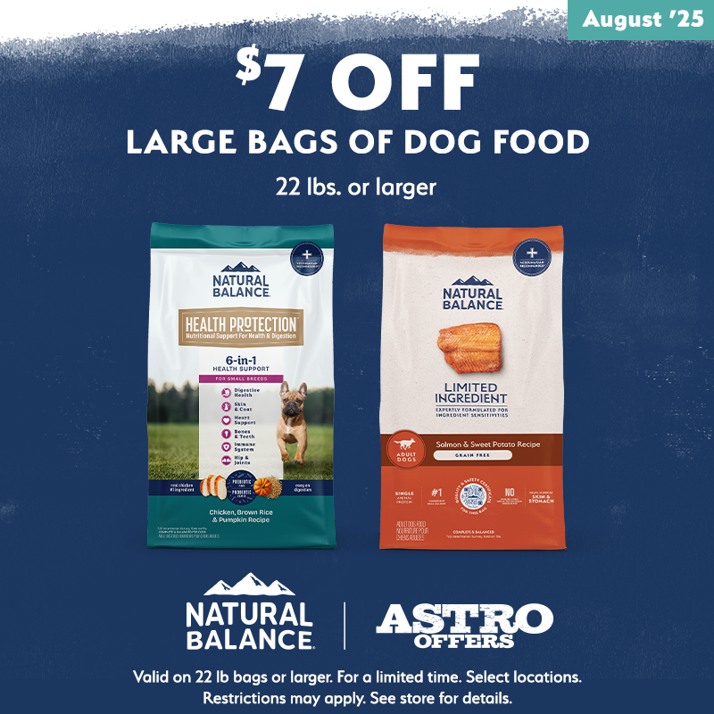 Natural Balance | $7.00 OFF Large Bags of Dry Dog Food