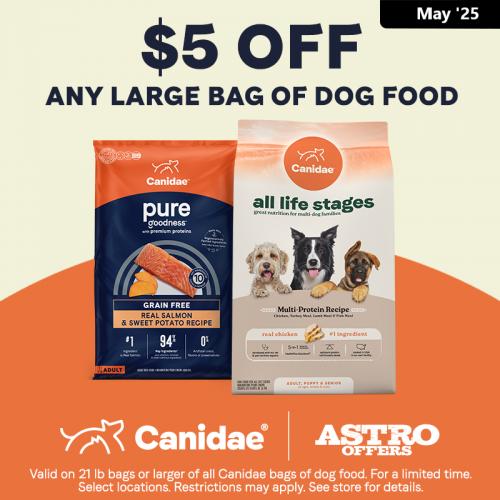 Canidae | $5.00 OFF Large Bags of Dog Food