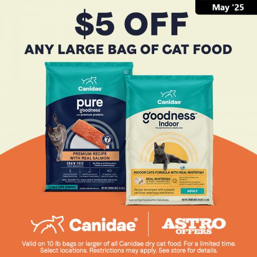 Canidae | $5.00 OFF Large Bags of Cat Food