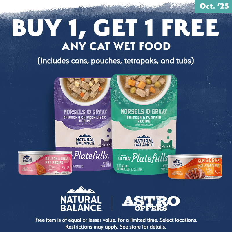 Natural Balance | Buy 1, Get 1 FREE on Wet Cat Food 