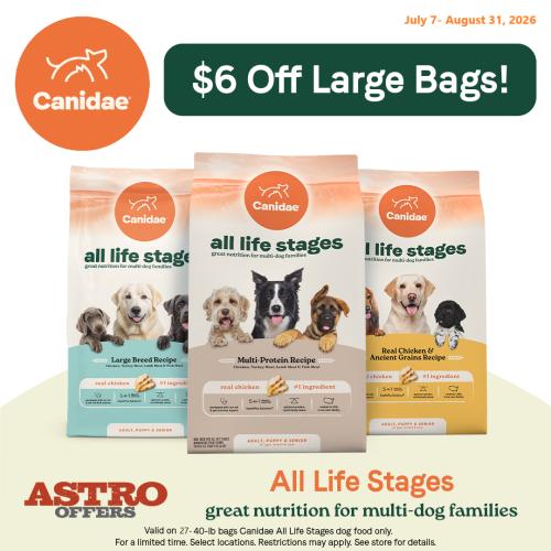 Whatever kind of dog you have we have goodness-first recipes to fit your dog's needs. All Life Stages is great nutrition for multi-dog families, with real meat as the #1 ingredient.