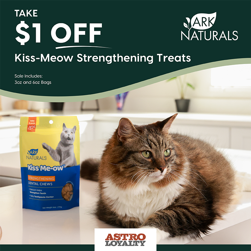 Ark Naturals | $1.00 OFF Kiss Me-ow Strengthening Treats