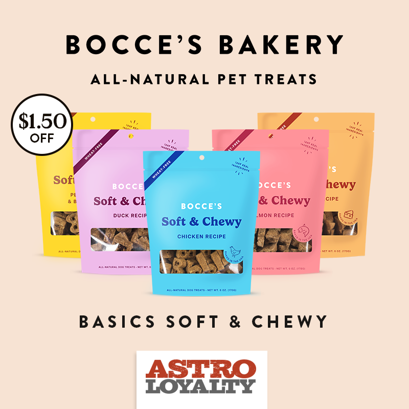 Bocce's Bakery | $1.50 OFF Basic Soft & Chewy Treats