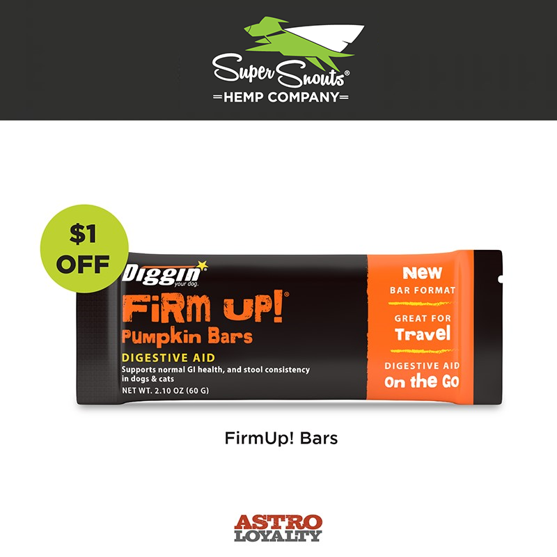 Diggin' Your Dog | $1.00 OFF Firm Up! Pumpkin Bars