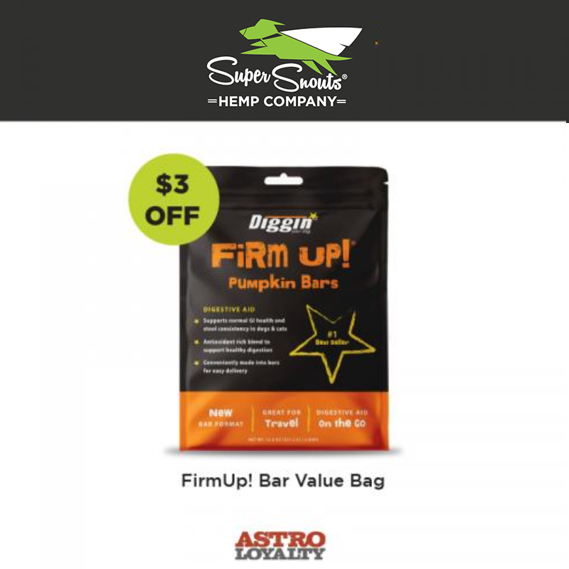 Diggin' Your Dog | $3.00 OFF Firm Up! Pumpkin Bar Value Bag