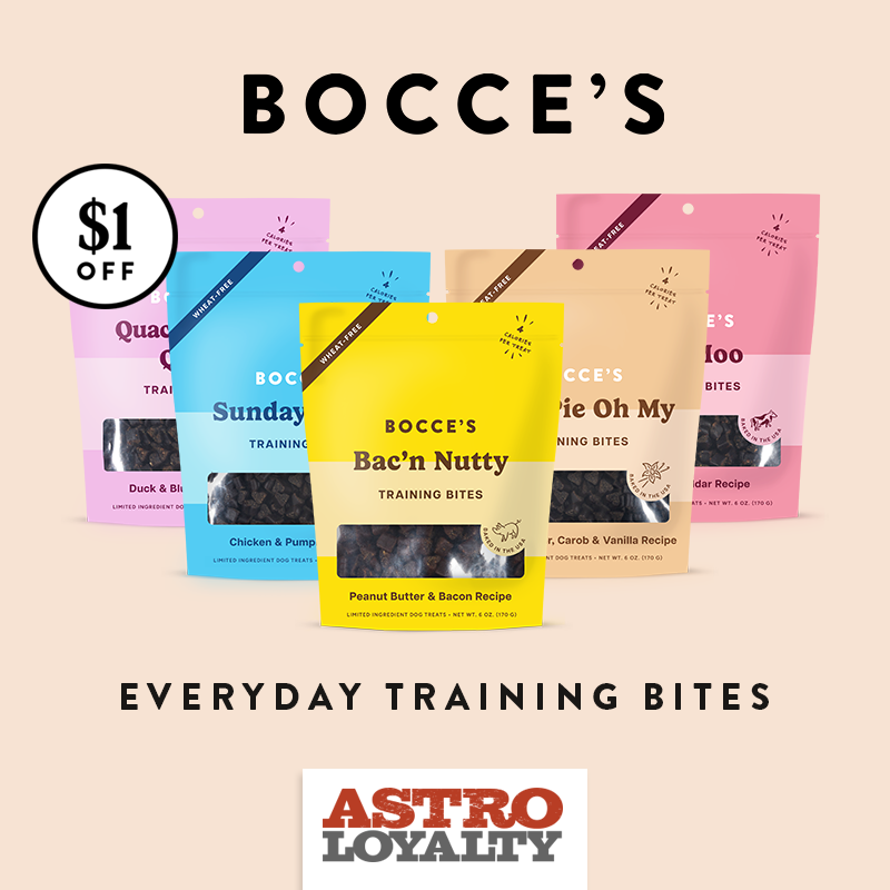 Sit, stay, treat! Perfectly sized training bites to reward all those sitting pups, and the slightly naughtier puppies who need a little daily bribing. The perfect low-calorie bites for daily training.