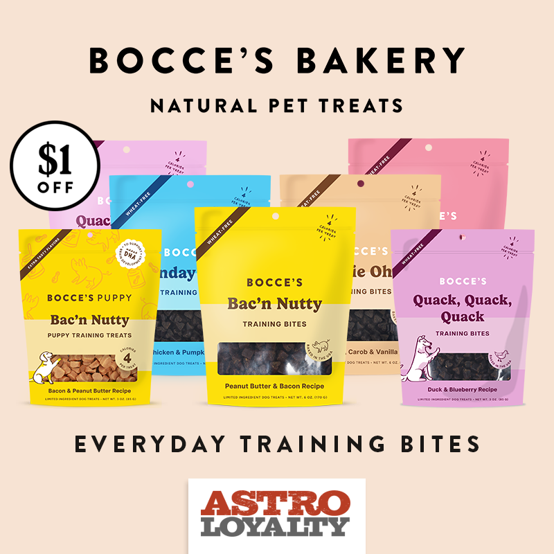 Sit, stay, treat! Perfectly sized training bites to reward all those sitting pups, and the slightly naughtier puppies who need a little daily bribing. The perfect low-calorie bites for daily training.
