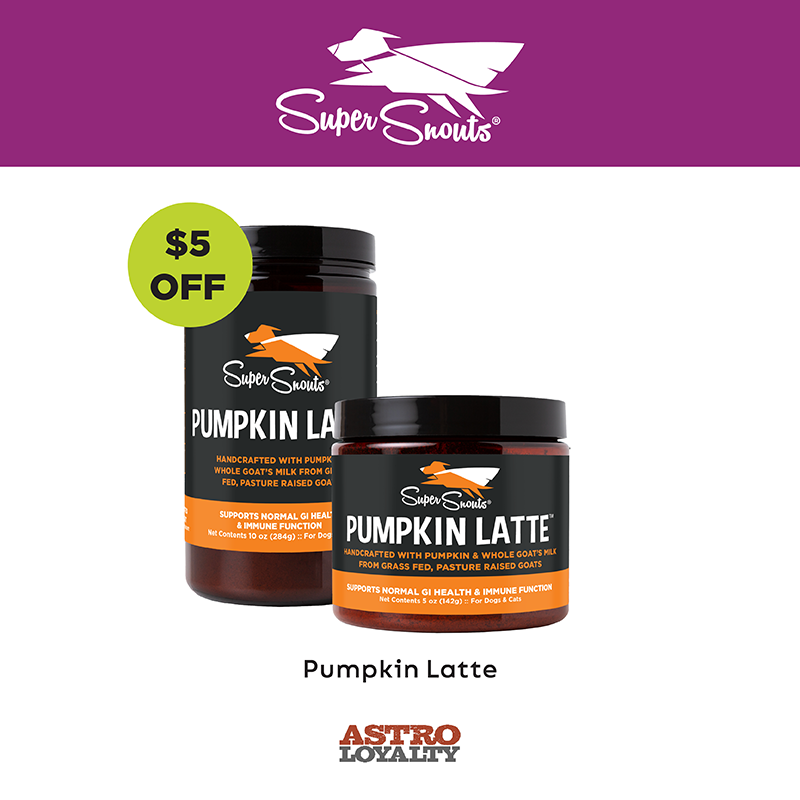 Pumpkin Latte Benefits:
May aid with occasional regurgitation
Supports upset and nervous tummies due to dietary or environmental changes
Helps to maintain stool consistency and healthy anal glands 