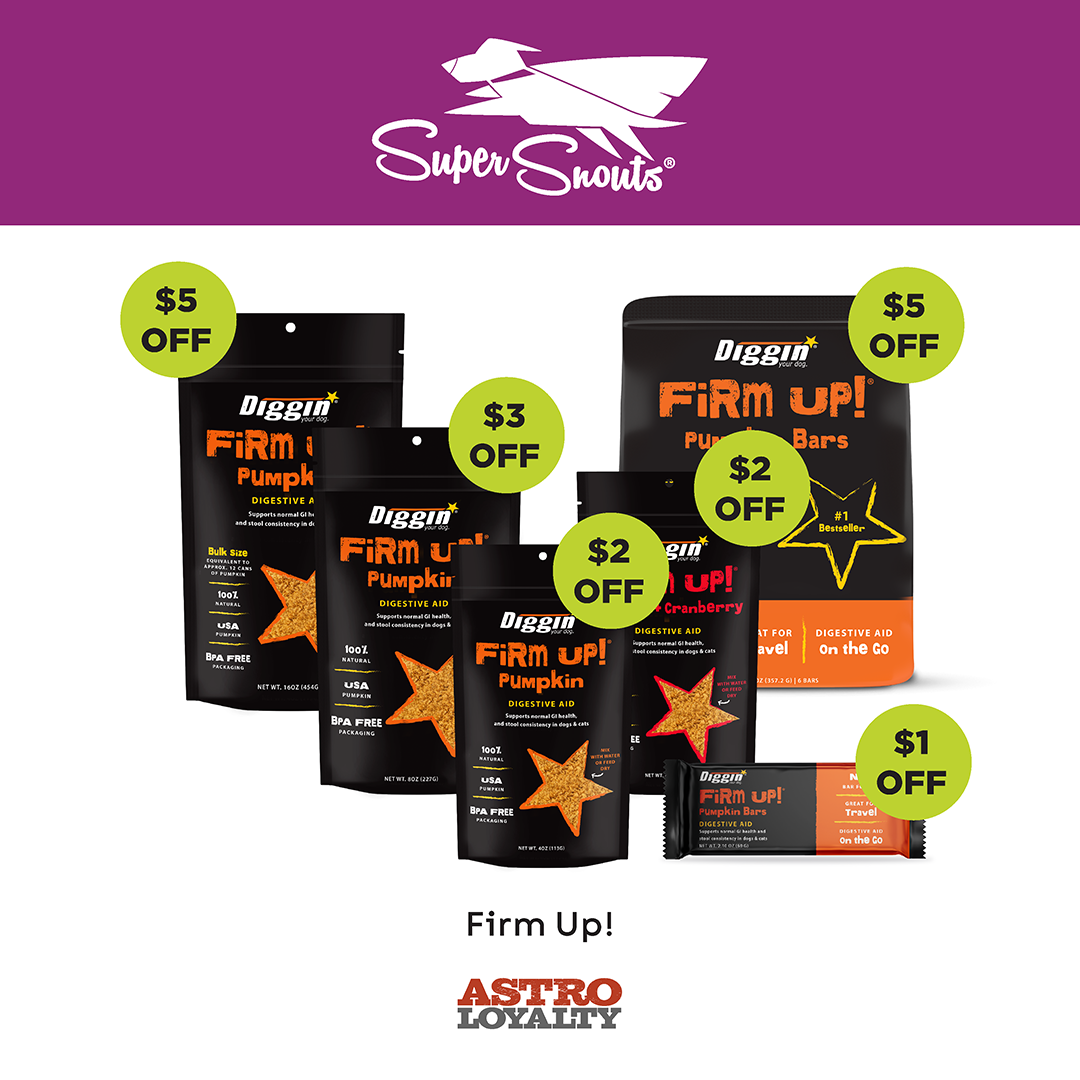 Firm Up! for dogs and cats affordably promotes a healthy digestion and urinary tract, maintains regularity, and supports stool consistency in pets.
