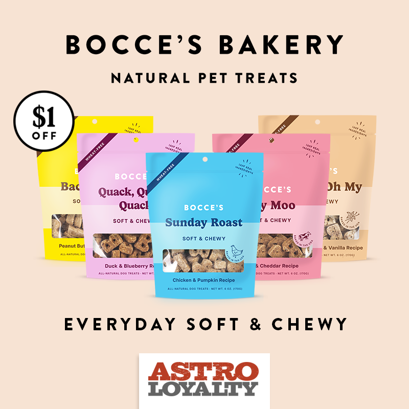 We've made a softer cookie with limited ingredients and all-natural preservatives. Perfect for pups looking for a chewier bite.Wheat-Free,100% Real Ingredients, Baked in the USA.