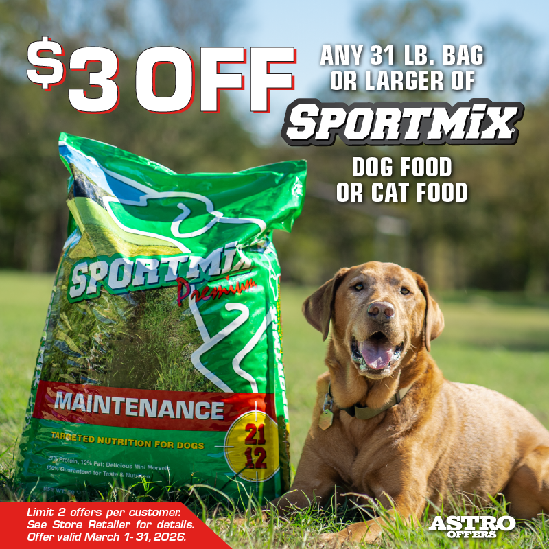 Sportmix | $3.00 OFF 31lb+ Bags of Sportmix Dry Pet Food!