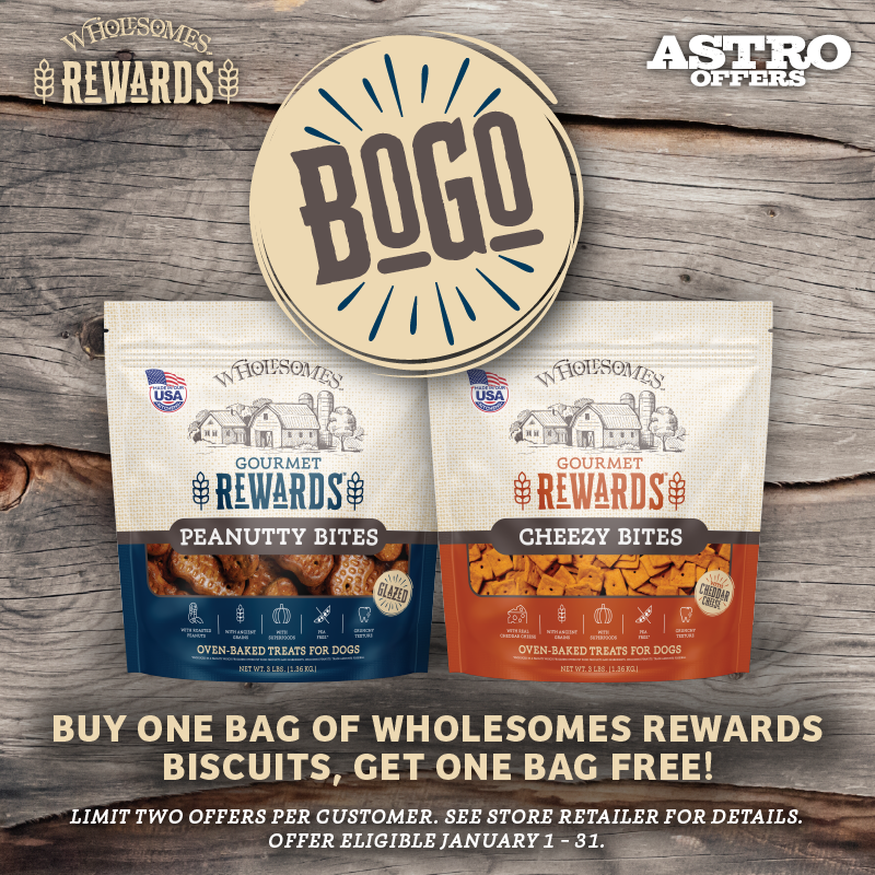 Wholesomes | Buy 1, Get 1 FREE on Wholesomes Rewards Biscuits
