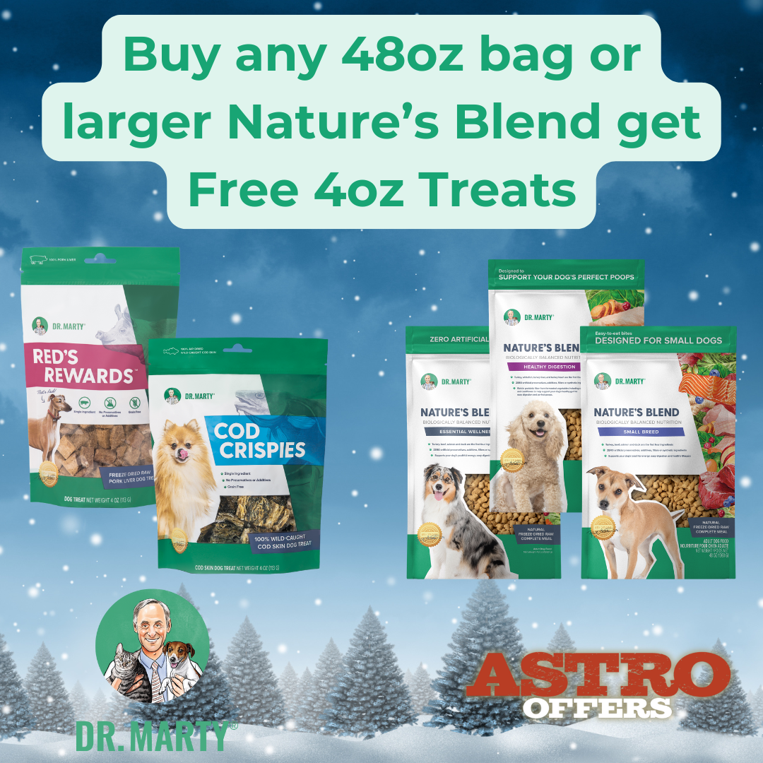 Dr. Marty's | FREE 4oz Treat with 48oz or Larger  Nature's Blend Purchase