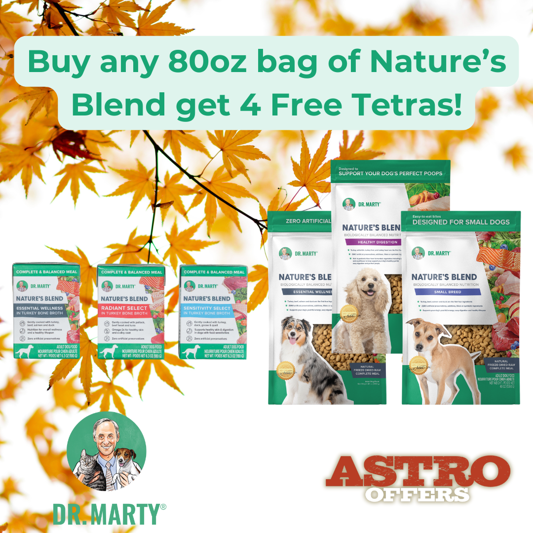 Dr. Marty's | 4 FREE Tetras with 80oz Nature's Blend Purchase