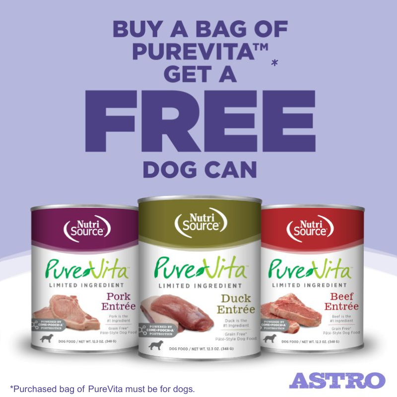 PureVita | Buy Dog Kibble, Get a FREE Dog Can or Tetrapak