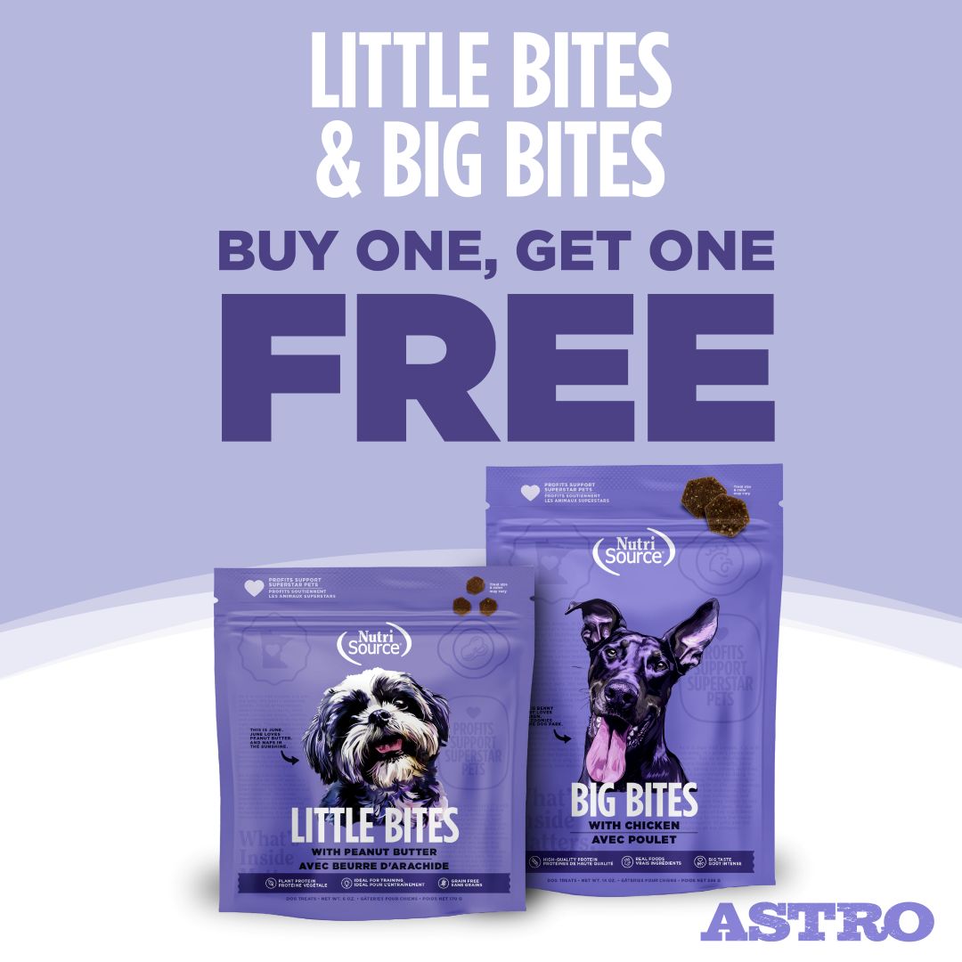 NutriSource | Buy 1, Get 1 FREE on Little Bites & Big Bites