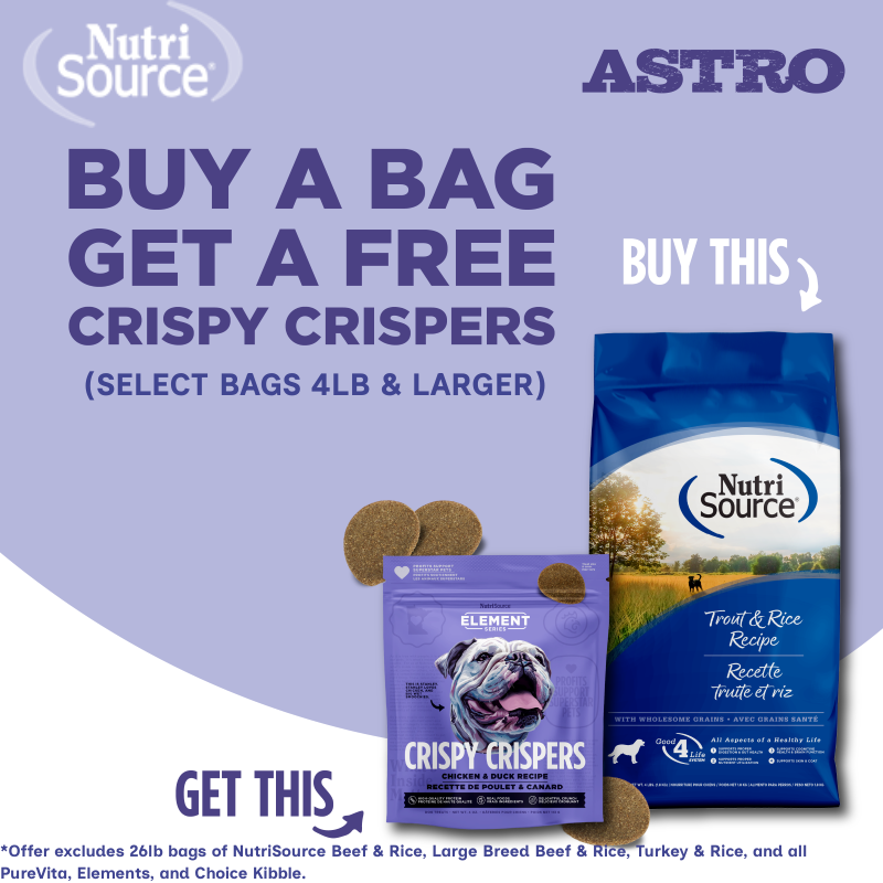 NutriSource | Buy Select Dog Kibble, Get a FREE Crispy Crisper Treat