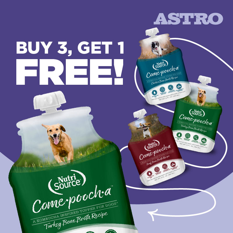 NutriSource | Buy 3, Get 1 FREE on Come-Pooch-A