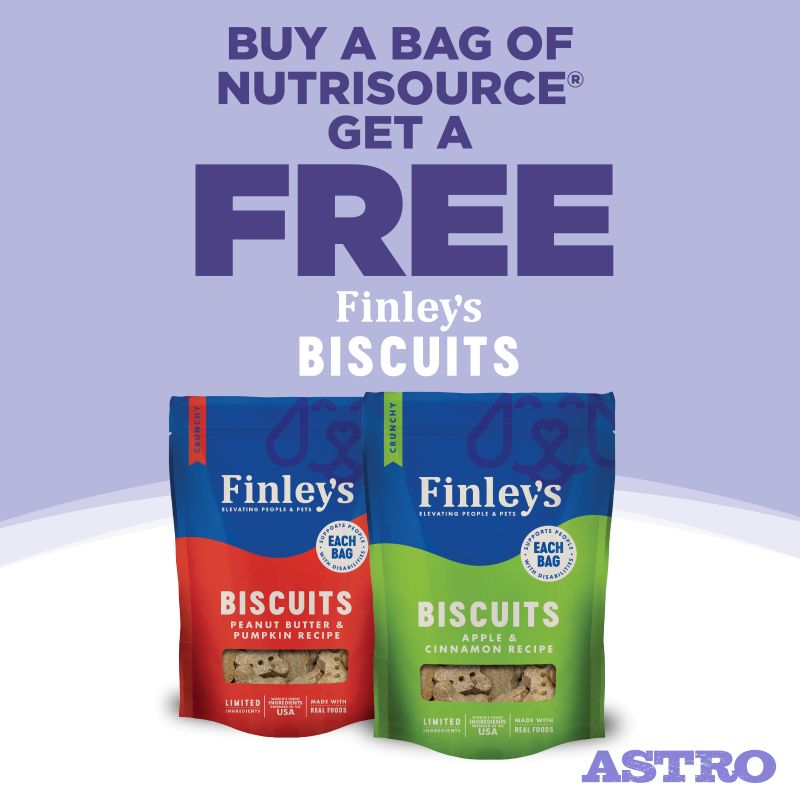 NutriSource | Buy Dog Kibble, Get a FREE 6oz Finley's Biscuit!