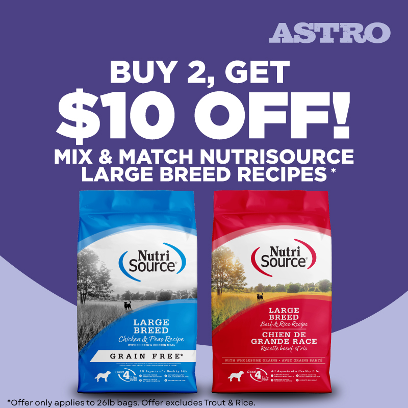 Large Breed formulas made with a balance of Calcium and Phosphorus for your hip and joint support!