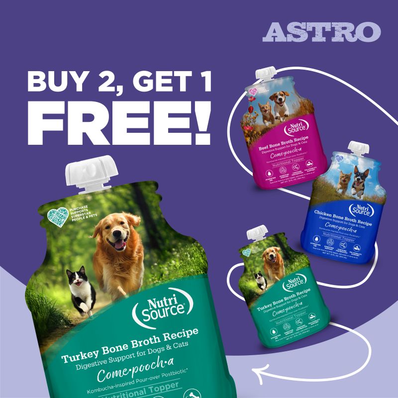 Come-Pooch-A's are great for hydration and adding gut health postbiotics!