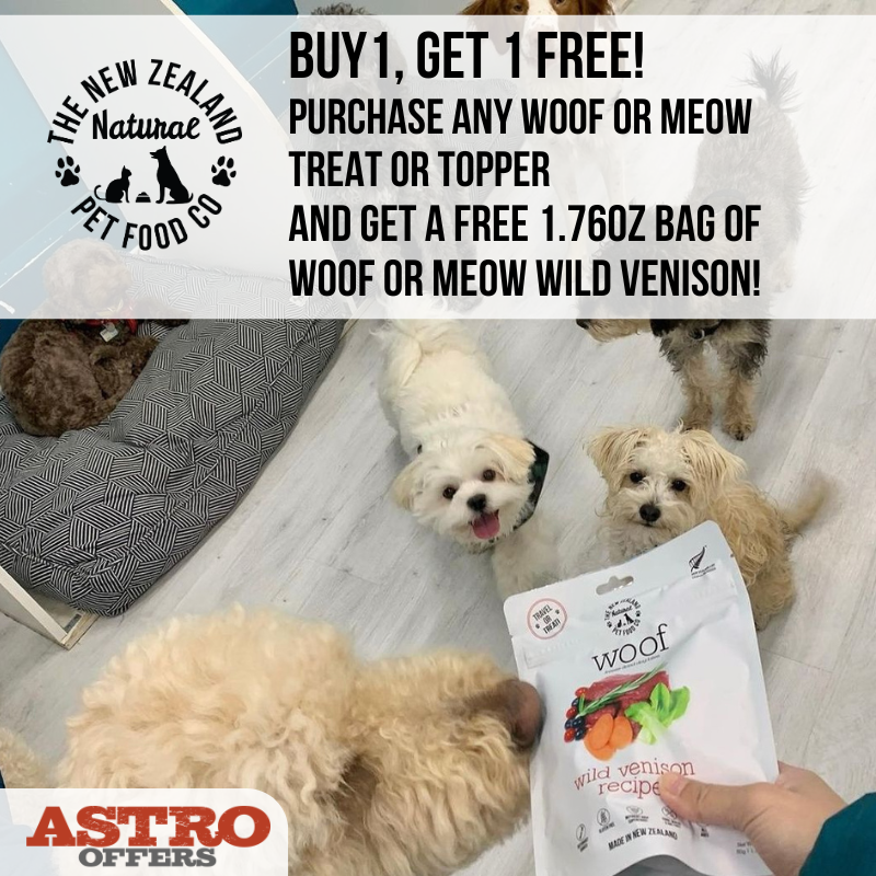 NZ Natural Pet Food Co | FREE 1.76oz Wild Vension with Treat or Topper Purchase!