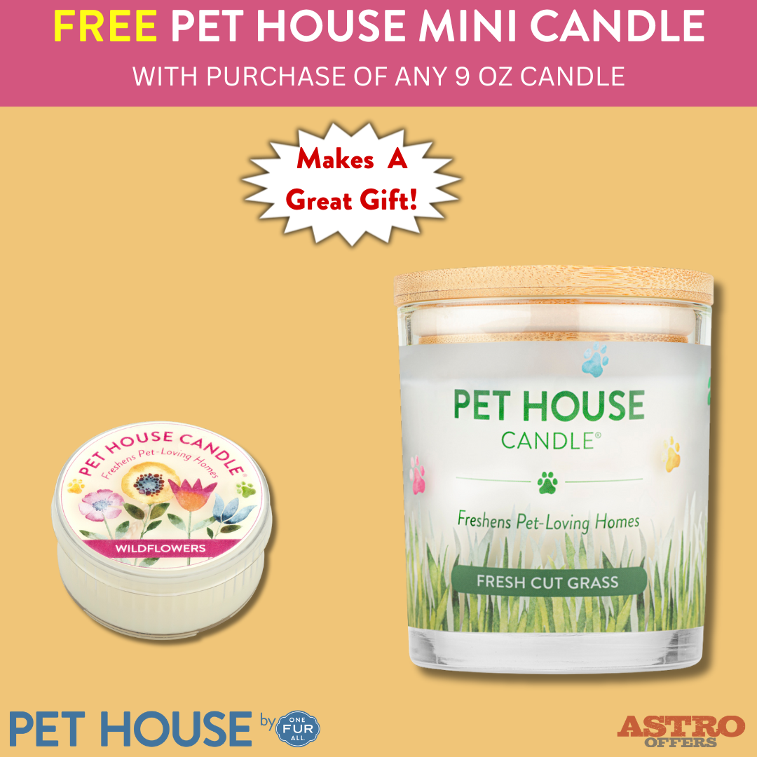 Pet House Candles | FREE Mini Candle with Purchase of 9oz Candle