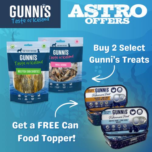 Gunni's uses wild-caught fish from the cold, clean waters of Iceland!