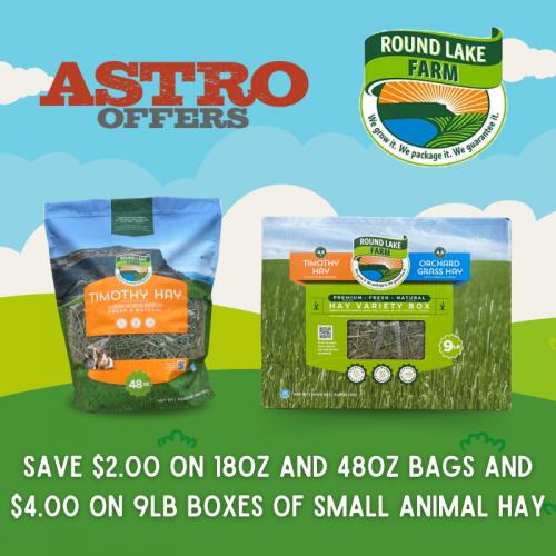 At Round Lake Farms, we hand select the very best hay for our small animal brand and export the rest. From growing to packaging and everything in between, premium quality is our top priority.