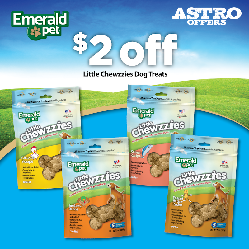 Emerald Pet | $2.00 OFF Little Chewzzies