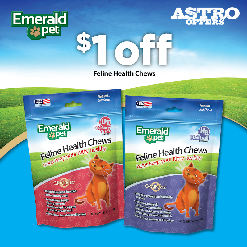 Emerald Pet | $1.00 OFF Feline Health Chews