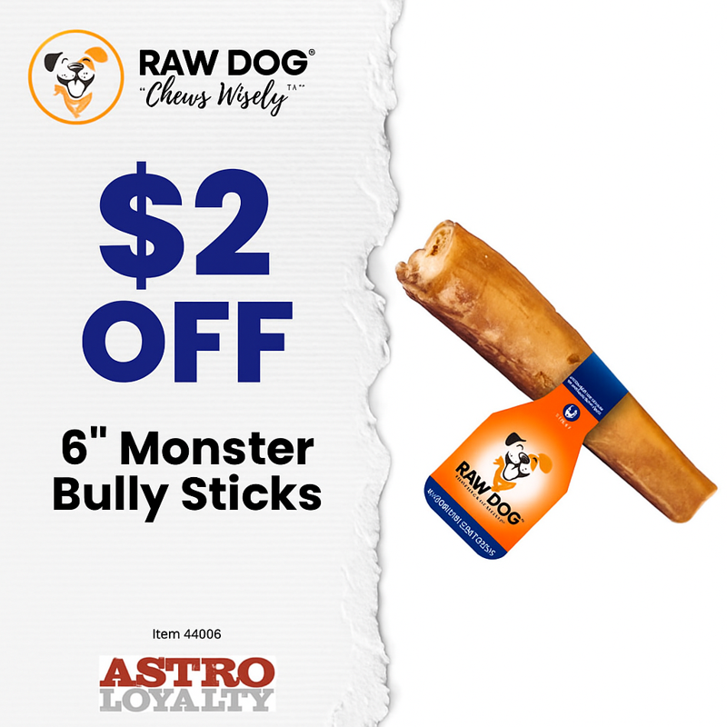 Our single ingredient low odor bully sticks are healthy and tasty. Your dog is gonna love these!