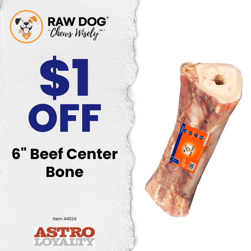 Our all-natural, single ingredient beef bones are great for dental health and long lasting. Slow roasted for hours, they are packed with mouth-watering flavor dogs love!