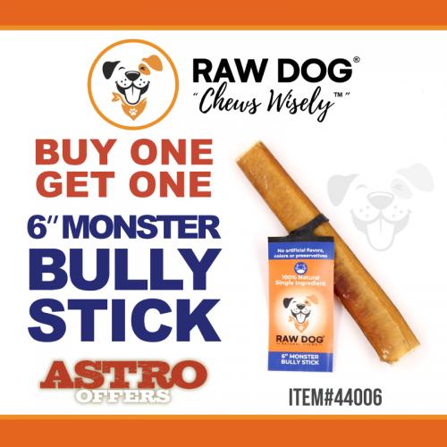 Our single ingredient low odor bully sticks are healthy and tasty. Your dog is gonna love these!