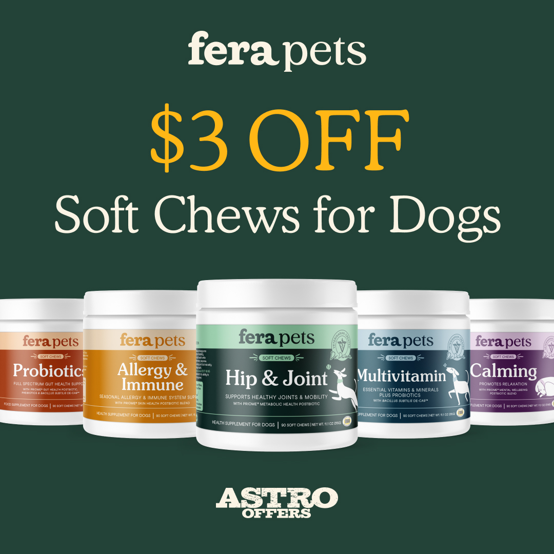 Fera Pets Dog Soft Chews deliver targeted health benefits in a tasty, easy-to-give form made with clean, science-backed ingredients dogs love and pet parents trust.
