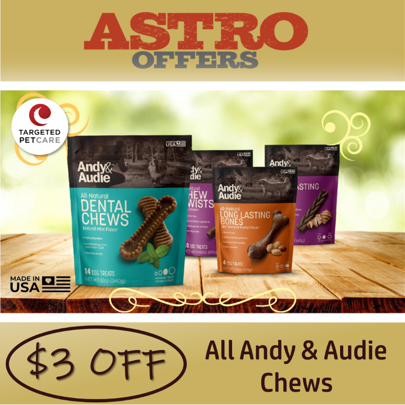 Andy and Audie | $3.00 OFF All Chews